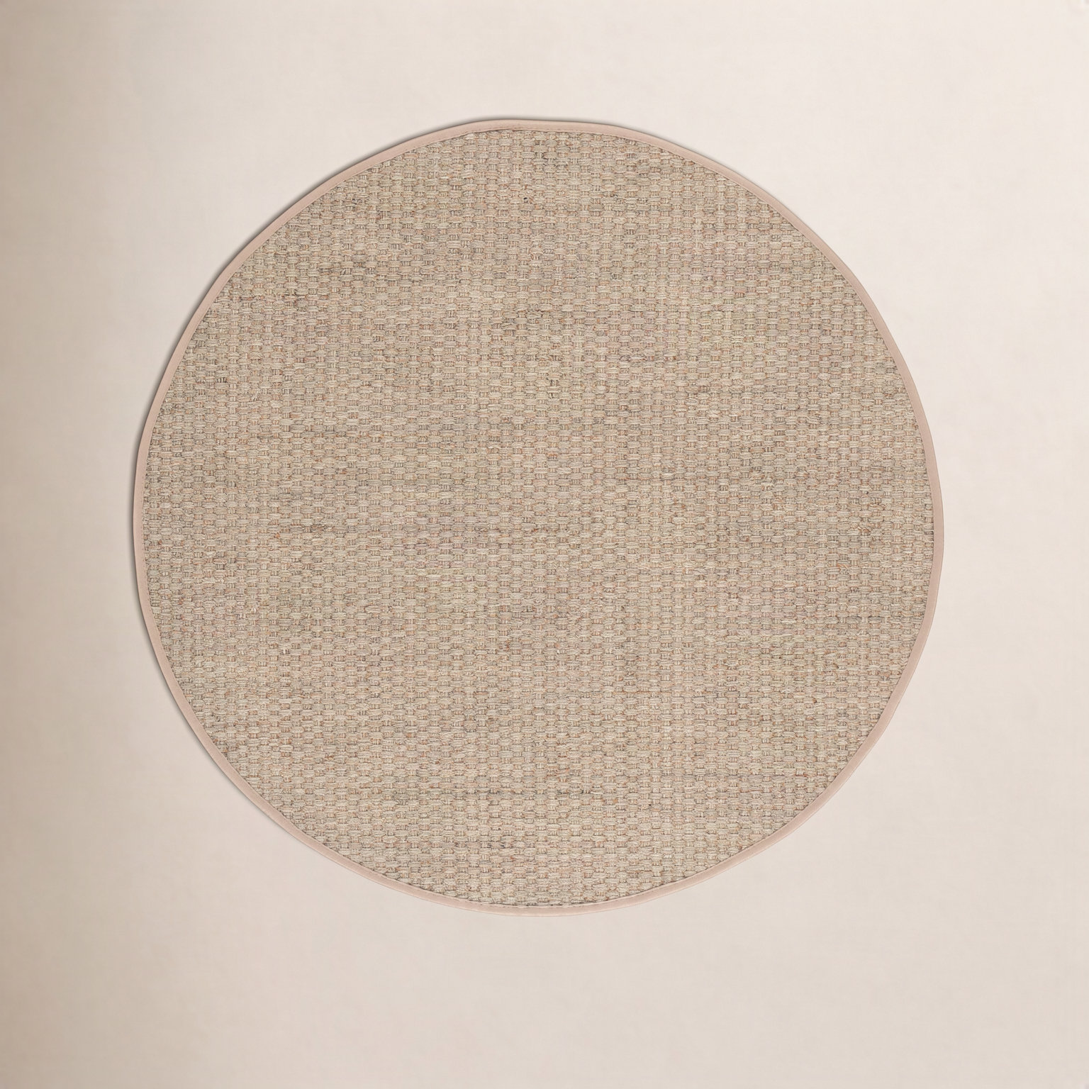 Brookhaven Natural Beige Seagrass Rug, Round 10'