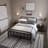 Blancha Metal Bed Frame with Vintage Headboard,No Box Spring Needed-32654782