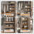 ( WALNUT Color ) 5 Pcs Wire Shelf Covers, Foamed PVC Wire Rack Covers For Removable Closet (Not Wood), Pantry Shelves For Cabinet Bathroom Kitchen Shelving Decoration-841260908