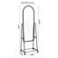 Metal Arch Floor Mirror-721538504