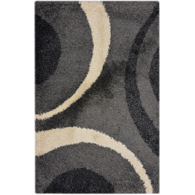 Shaggy Abstract 140cm X 200cm Area Rug