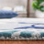 Tapis bleu / ivoire en laine / coton touffeté à la main Soho-1756215933