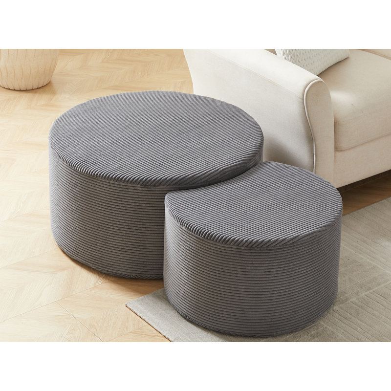 Ensemble de tables basses 2 pièces, Gris