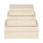 Set Of 3 6/7/9" Chain Boxes, Ivory