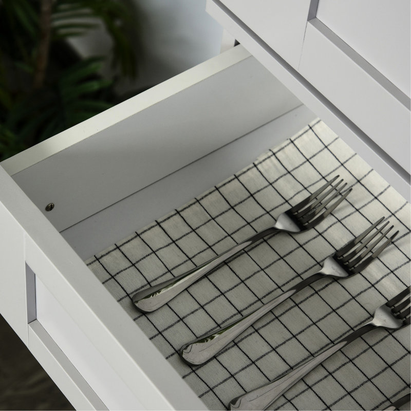 Armoire de cuisine moderne grise avec tablettes réglables et un tiroir envoûtant, tablettes, portes et tiroir polyvalent
