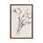 Toile avec cadre en bois brun classique