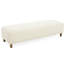 Repose-pieds confortable, blanc