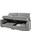 Canapé modulaire en forme de L de 72 po de largeur avec rangement et canapé-lit Comfy Cloud-91514129