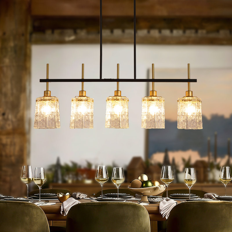 Îlot de cuisine à 5 lumières Farmhouse Chandelier