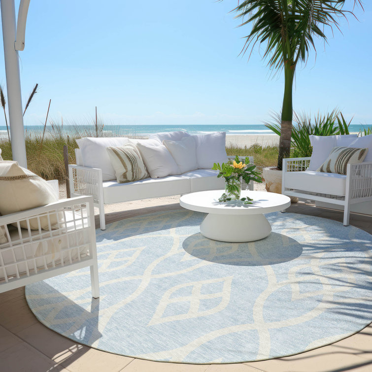 Malek Indoor/Outdoor Area Rug with Non-Slip Backing