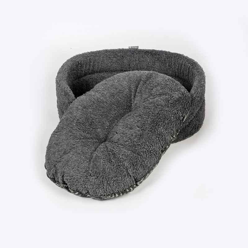 Chevron Fleece Pet Bed, 25cm H x 55cm W x 76cm D