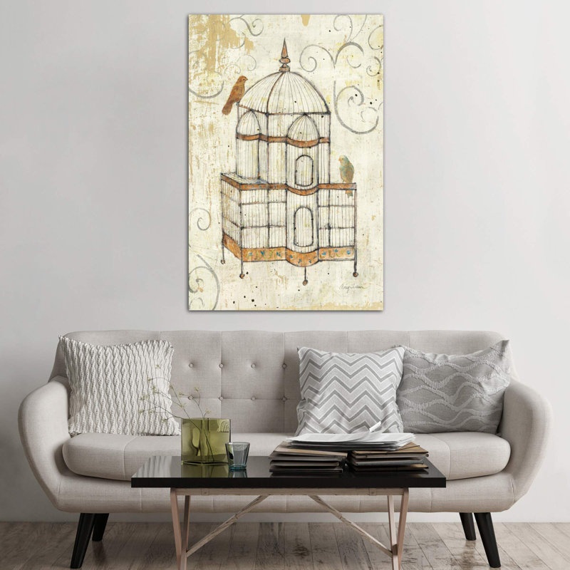 Bird Cage I by Avery Tillmon - Wrapped Canvas Print, 66.04 cm H x 45.72 cm W x 1.91 cm D