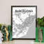Barcelona City Map - No Frame Print-713579777