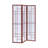 Sikeston 52 " W x 70.25 " H 3 - Panel Solid Wood Folding