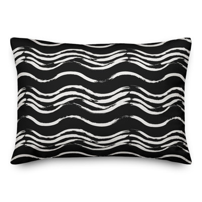 Coussin extérieur Black Waves