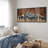Mountain Forest Nature - 3 Piece Floater Frame Print on Canvas-87369854-87369855