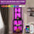 Brodric Modern Open Display Corner Bar with Colorful LED Light & Music Control-822042928