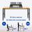 Adjustable Height Wood Workbench with Metal Frame and Power Outlets-807700455