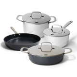 Alva Maestro Essentials Cookware Set, Pots and Pans Set, Nonstick Frying Pan, Stock Pot with Lid, Saucepan & Saute Pan with Lid, Non Toxic PFAS PFOA & PTFE Free, Compatible with all Stovetops