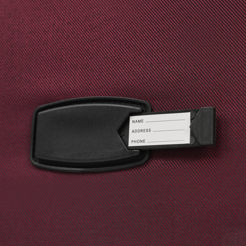 Ensemble de voyage léger 3 pièces Softside, Rouge