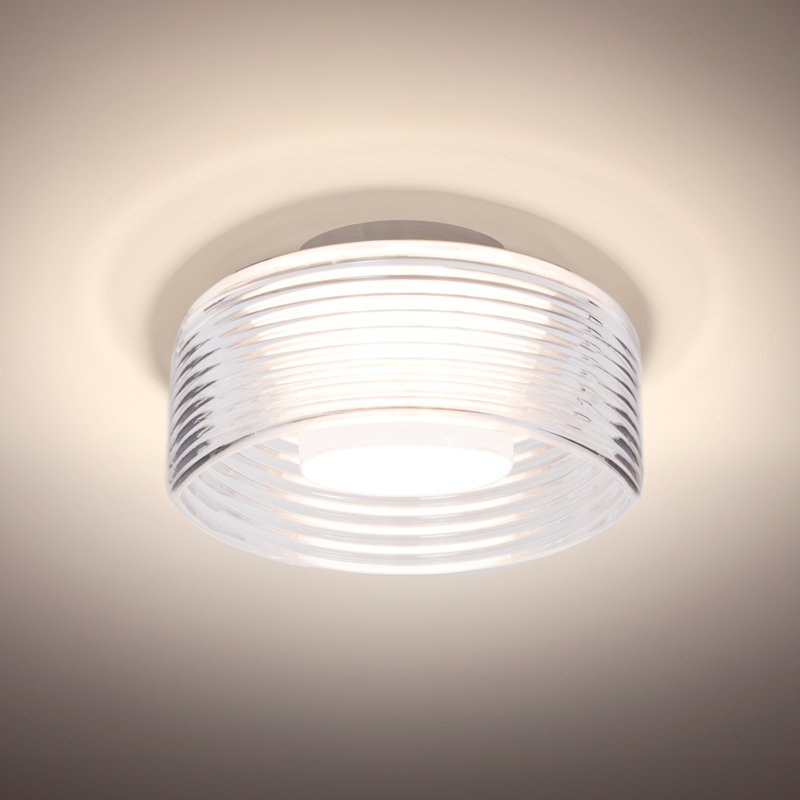 Plafonnier Besa Belu, Clair, Nickel