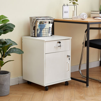 40cm Wide 1 -Drawer Mobile File Cabinet