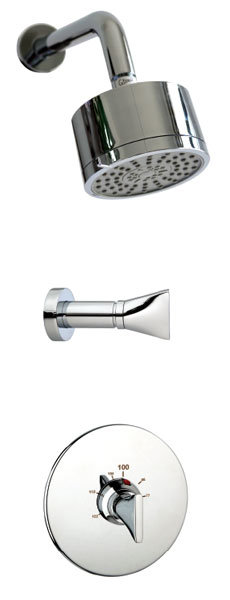 Thermostatic Tub and Faucet System, Brushed Nickel