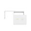 Lit simple escamotable avec commode à hauteur réglable, commode escamotable avec coussin pliable