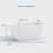 Ayago 59.06" x 28.35" Solid Surface Freestanding White Acrylic Soaking Bathtub, with Overflow and Matte Black Pop-up Drain-126331944-126331945
