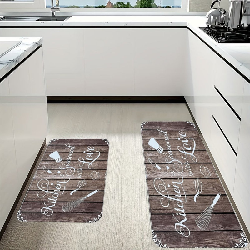 Ensemble de tapis de cuisine 2 pièces