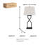 Lampe de table en métal Shondrea