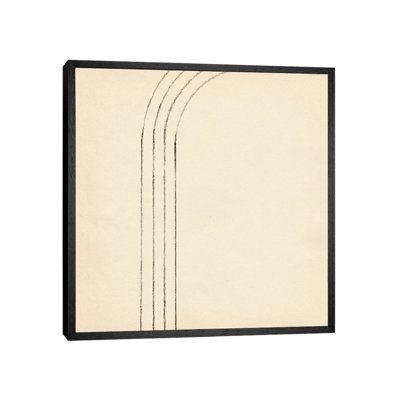 Minimalist Neutral Line Art II by Whales Way - Painting on Canvas