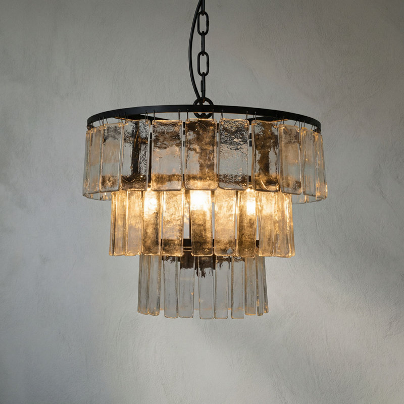 Lustre à plusieurs niveaux 4 lumières unique Carnegie