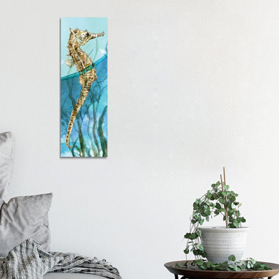 Delray Seahorse I by Carol Robinson - Wrapped Canvas Panoramic Gallery-Wrapped Canvas Giclée