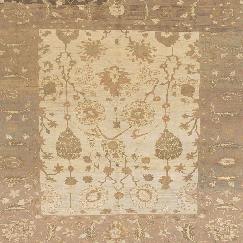 Abstract Indoor Rug, Square 8'