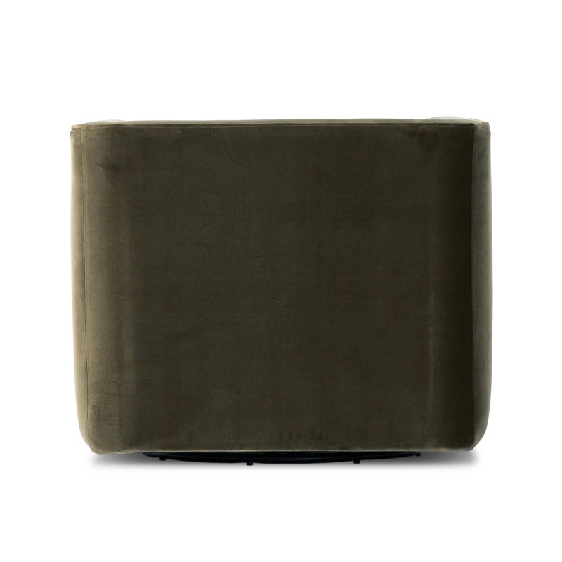 Gigi Swivel Chair, Surrey Olive Velvet