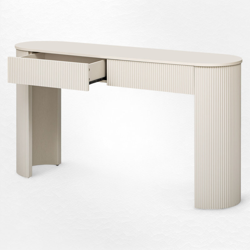 Console de 54,03 po, Blanc champagne