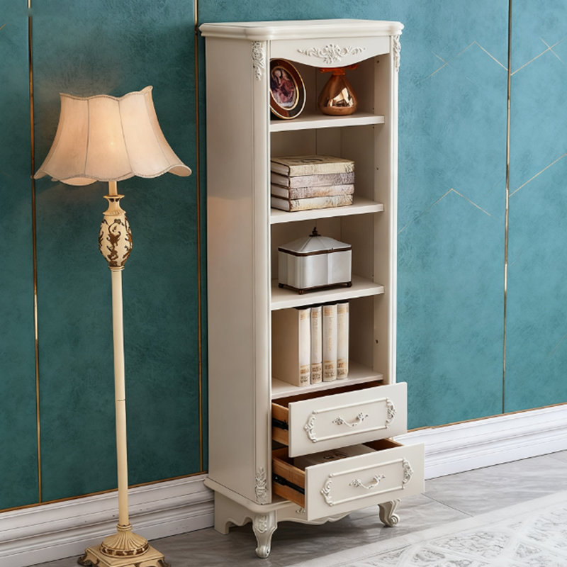 Modern White Manufactured Wood Display Stand