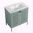 30" Freestanding Bathroom Vanity with Ceramic Sink – Cold Rolled Steel