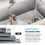 Évier de cuisine en acier inoxydable calibre 18 KRAUS Fairlane-114834511-109400370