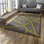 Royal Nomadic area rug Machine Woven Rectangle Grey/Yellow-16065404