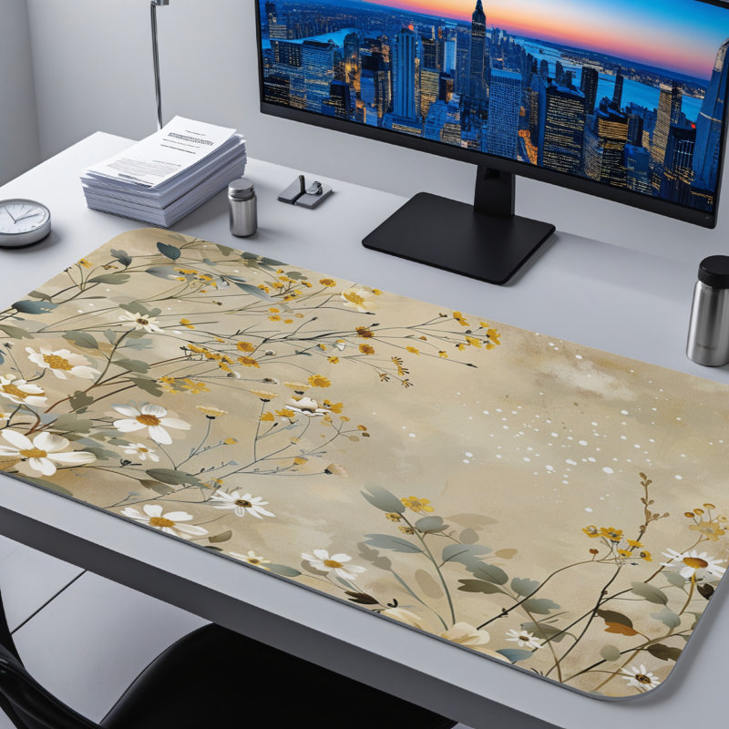 Polyester Desk Pad, 31.5x15.5
