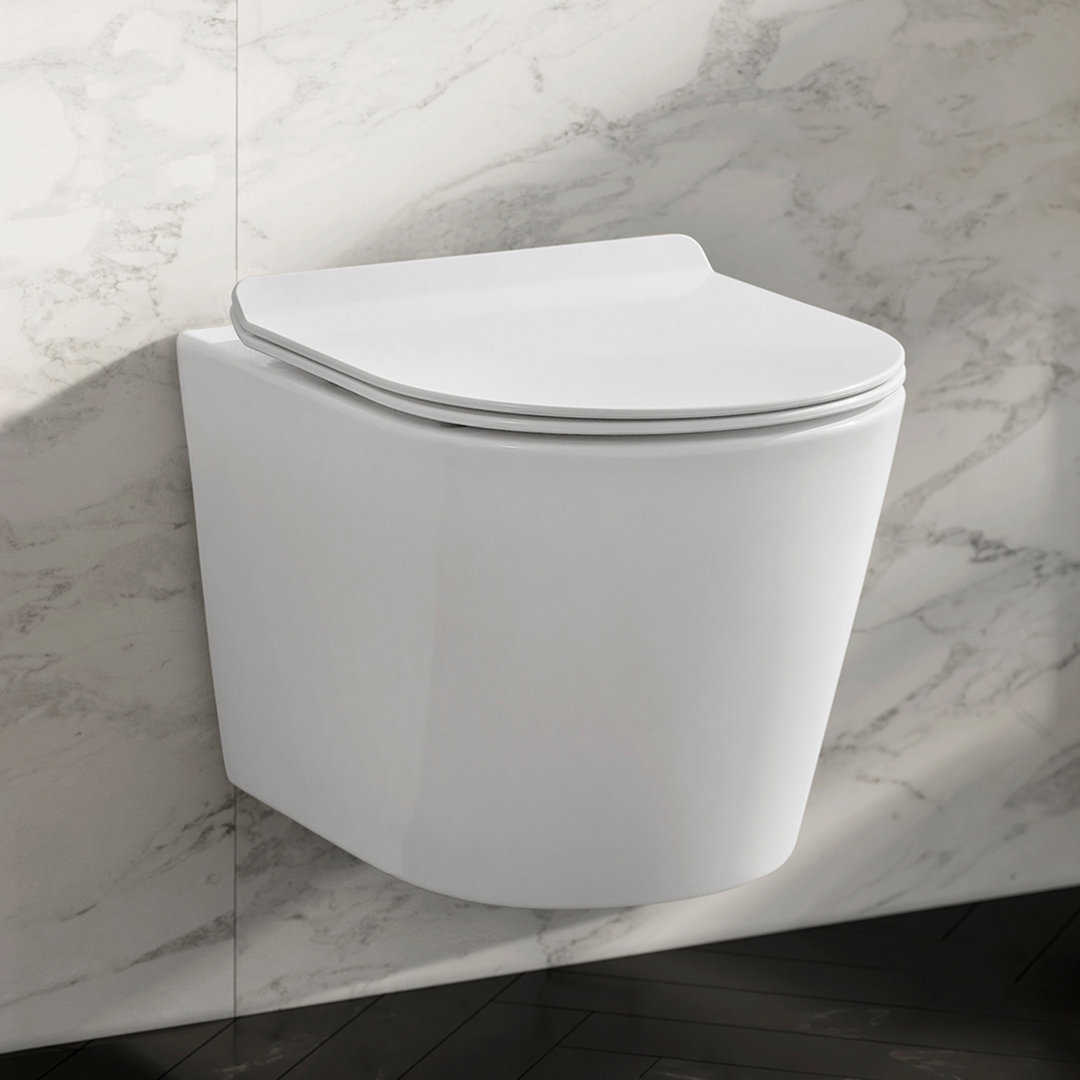 Calice Wall-Hung Round Toilet Bowl Swiss Madison 