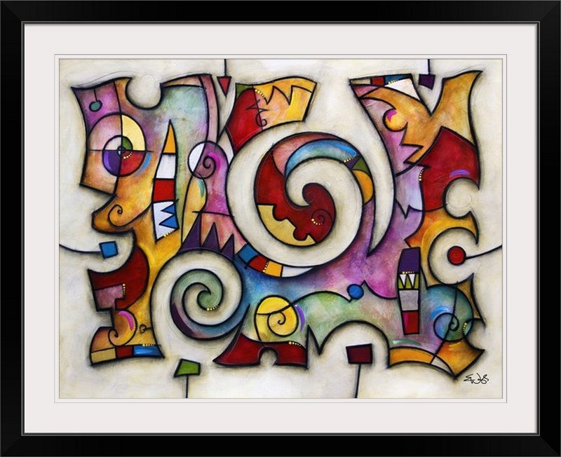 «Big Swirl» par Brittiney, Malveaux, H 12 po x l 16 po x P 1,5 po, Toile