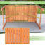 Oelwein Rectangular Outdoor Dining Table With Umbrella Hole , 140cm cm W 75cm cm D