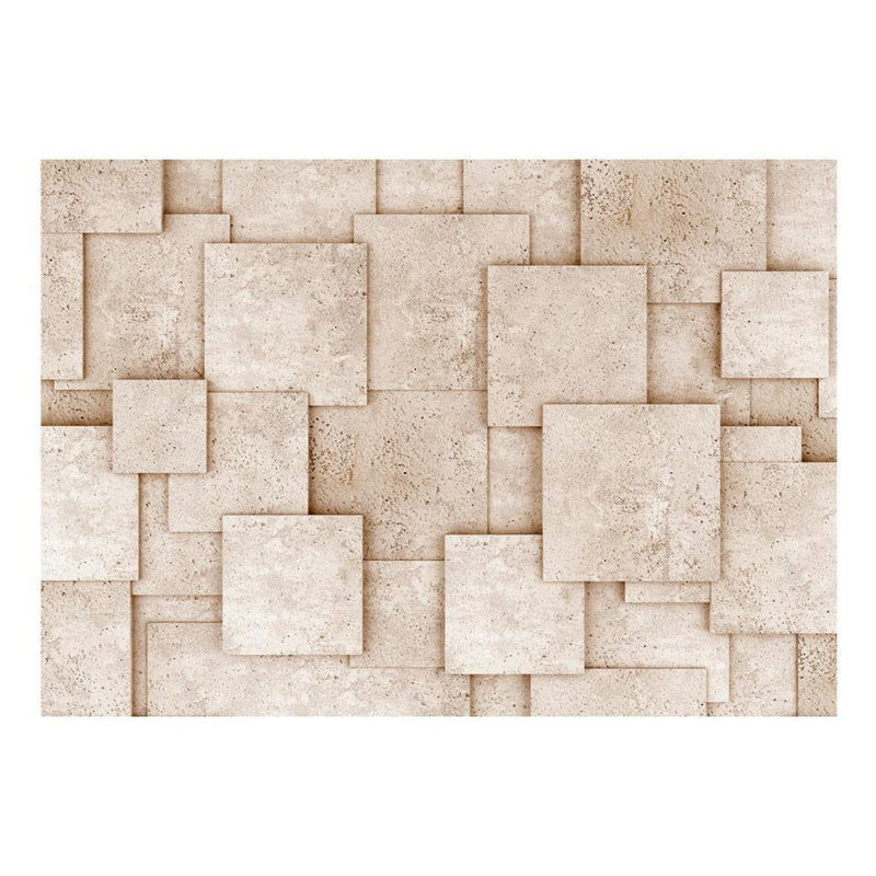 Murale carreaux de travertin industriel, L 82 po x l 118 po