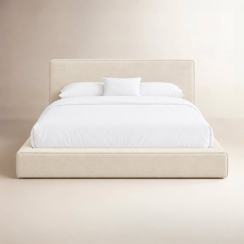 Olafur Linen Bed, King, Cream