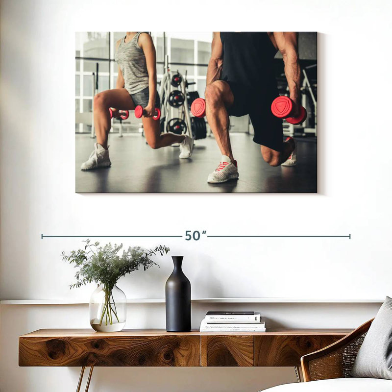 Sireci Lunges Exercise, 26" H x 39" W