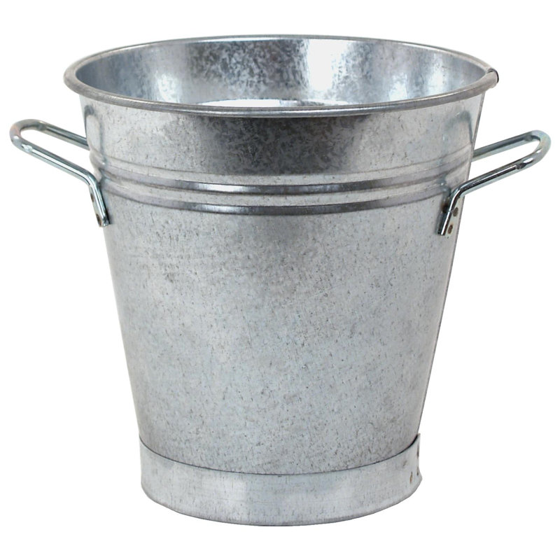 Pot à fleurs en acier galvanisé Baisden