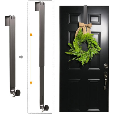 Wreath Hanger, Adjustable Over The Door Wreath Hanger Wreath Holder Wreath Hook For Door Christmas (20 Lbs)